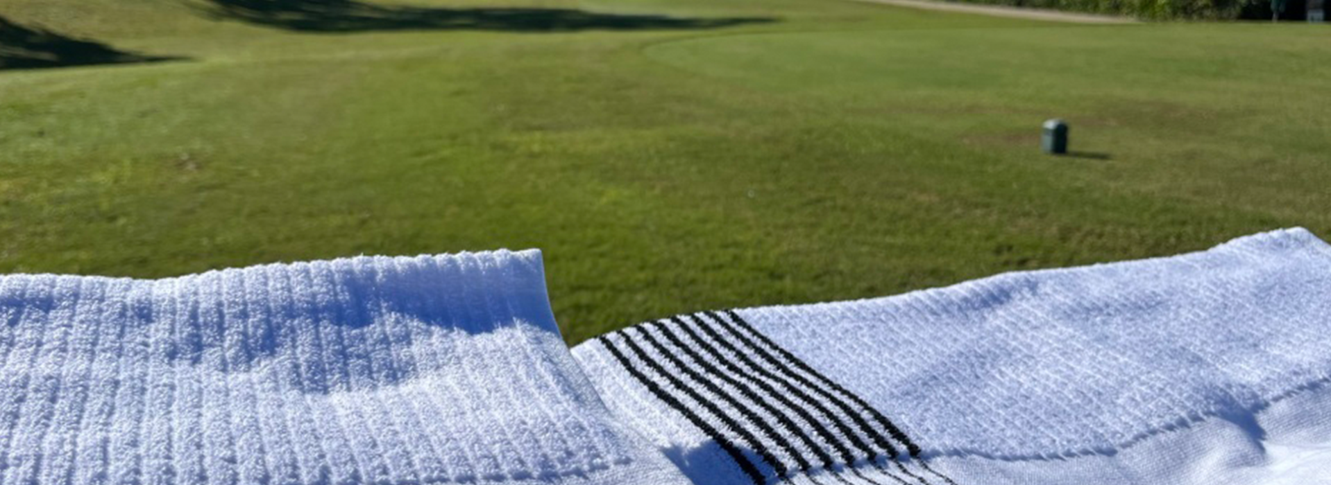 Towels available on golf course